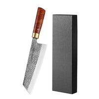 Forged Stainless Steel Chef's Knife Kitchen Knife Solid Wood Handle Butcher Meat Cleaver Fish Vegetable Fruit Slicing Knife